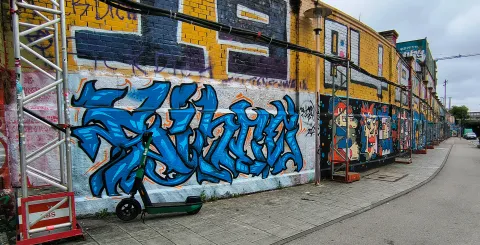 Graffiti Hall of Fame Munich at Tumblingerstra&szlig;e